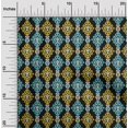 thumbnail image 1 of oneOone Silk Tabby Fabric Swirl Ikat Print Fabric BTY 42 Inch Wide, 1 of 4