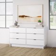 thumbnail image 5 of Prepac Simply Modern 52.5" Wide White 6 Drawer Dresser, 5 of 5