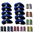 thumbnail image 2 of Bangcool 10PCS Golf Club Head Covers Color Patchwork Wedge Head Covers Golf Iron Covers with Number Design, 2 of 5