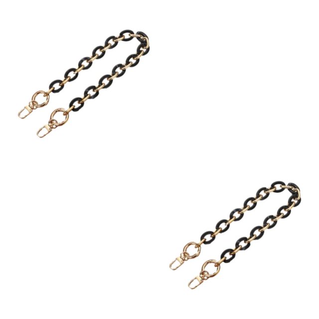 Maytalsory Sac Chaîne Sangles Résine-Faite Accessoires pour Polyvalent Sac à Main Chaîne Sangles Résine Sac Chaînes Bons Cadeaux L204-HS 2Set