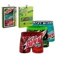 thumbnail image 1 of Crazy Boxers Mountain Dew Triple Flavor Boxer Briefs 3-Pack-Medium (32-34), 1 of 6
