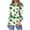 AB-Green, variant on QATAINLAV St Patricks Day Shirts for Women Green Shamrock 3/4 Sleeve Irish Shirt Casual Button Henley Neck Pleated Tunic Tops Sale of The Day Green XL
