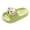Vert, variante sur Pantoufles pour Tout-Petits, Pantoufles à Semelle Souple pour Filles, Chaussures Confortables d'Intérieur et d'Extérieur, Jolis Motifs de Dessins Animés, Plage Maison, Pantoufles pour Enfants, Blanc, 9-9,5 Ans