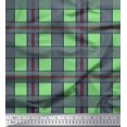 thumbnail image 1 of Soimoi Green Heavy Canvas Fabric Check Check Fabric Prints By Yard 58 Inch Wide, 1 of 5