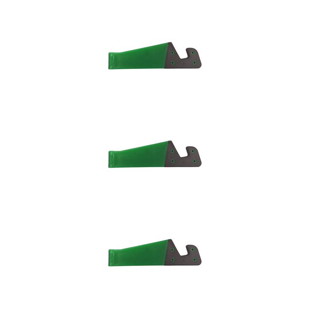 Ruiboury V Shape Adjustable Folding Mobile Smart Phone Tablet Stands Portable Size Bracket Dark Green 3Set