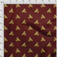 thumbnail image 3 of oneOone Cotton Poplin Fabric Bird Block Printed Fabric 1 Yard 42 Inch Wide, 3 of 4