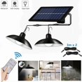 thumbnail image 1 of 2-Head Waterproof Solar Chandelier Lights with 3m Cable & White Light, 1 of 5