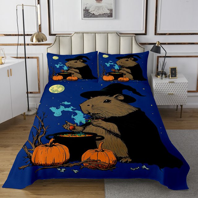 Erosebridal Magical Animal Guinea Pig Bedspread Set King Size Ultra Soft