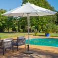 thumbnail image 3 of Gymax Base Ronde en Résine de 22 Lb pour Parasol de Patio avec Support et Bouton Réglable, 3 of 10