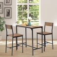 thumbnail image 2 of Costway Ensemble de 3 Pcs Table de Bar Industriel Hauteur Comptoir Ensemble de Salle à Manger avec 2 Tabourets, 2 of 10