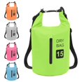 thumbnail image 3 of vidaXL Dry Bag with Zipper Green 15 L PVC, 3 of 5