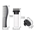 thumbnail image 3 of 3 Pieces/set Of Hair Dye Root Comb Combination Hair Dye Bottle Shampoo Brush DIY Hair Dye Extrusion And Proportion Suitable For Home Hair Salon Hair Dye (black), 3 of 6