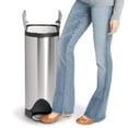 thumbnail image 5 of Simplehuman 12 Gal / 45 Liter Butterfly Step Trash Can Fingerprint-Proof Stainless Steel, 5 of 5
