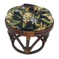 thumbnail image 1 of Coussin Repose-Pieds Capitonné Rond en Polyester Filé de 18 Po, 1 of 2
