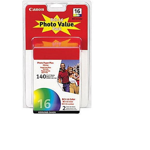 Canon® BCI-16 Colour Ink Cartridges, Twin Pack
