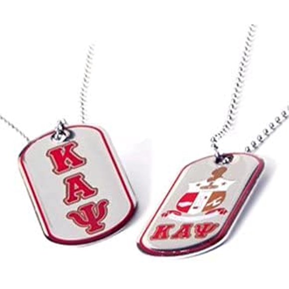 Kappa Alpha Psi Reversible Silver Dog Neck Chain