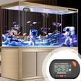 thumbnail image 1 of Aquarium Thermometer with Probe | Fish Tank Temperature Monitor | Waterproof Digital Thermometer for Reptile Turtle Habitat | Suction Cup Mounted Lcd Display for Indoor Aquariums, 1 of 7