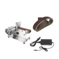 thumbnail image 1 of Electricity Belt Sander Mini Belt Grinding Machine DIY Sanding Grinding Polisher Machine Variable Speed Cutter Edges Sharpener ,Wide Use, 1 of 7