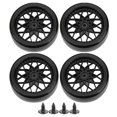 thumbnail image 2 of RC Tire, Remote Control Car Tires, Plastic Durable for WPL D12 RC Boys Toys black,silver, 2 of 8