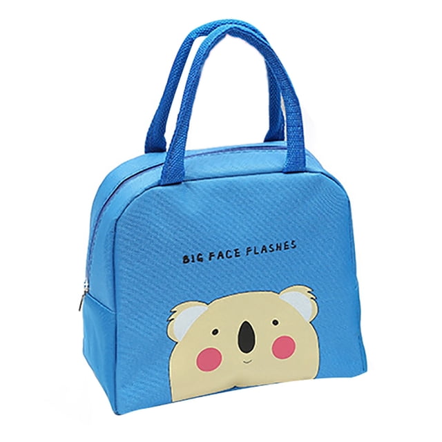 Coofit Cartoon Lunch Bag Thick Large Capacity Lunch Carry Bag Picnic Bag for Student