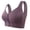 Purple, variant on Hontri Wirefree Front Closure Bras for Seniors - Breathable Support Bras for Elderly Women (Comfort, Lightly Lined) Black 46