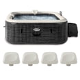 thumbnail image 1 of INTEX PureSpa Plus Inflatable Square Hot Tub & Cushioned Pillow, White (4 Pack), 1 of 9