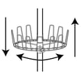 thumbnail image 4 of Household Essentials 2197-1 Floor to Ceiling Adjustable 6-Tier Revolving Shoe Rack with Basket - Silver, 4 of 4