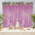 thumbnail image 1 of Plastic Rain Curtain 100x200cm Pink Tinsel Curtain Party Decoration Rain Curtain with Fringed Lasers for Venue Setup Props and Background Decor(1Pcs) Rkxzt, 1 of 8