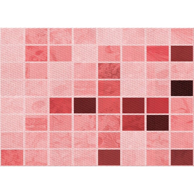 Ahgly Company Machine Washable Indoor Rectangle Transitional Pink Area Rugs, 4' x 6'