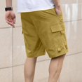thumbnail image 4 of EOYWHK Cycling Shorts for Men Elastic Waist Athletic Shorts Loose Fit Solid Color Gym Workout Running Shorts, 4 of 7