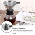 thumbnail image 4 of EeaseCA 1pc Stainless Steel Beverage Coffee Filter Funnel Strainer Funnel Kitchen Gadget, 4 of 7