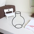 thumbnail image 3 of Dvkptbk The Racks Minimalist Abstract Vase Black Iron Brief Vase Flower Racks Ornaments Home Decor on Clearance, 3 of 3