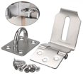 thumbnail image 3 of MYG 90 Degrees Latch Lock Hasp And Staple For Padlock Gate Door Shed Stainless Steel, 3 of 8
