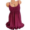thumbnail image 3 of CAROOTU Robe à Bretelles pour Femmes Mini Débardeur en Dentelle Sans Manches Fête Été Plage Robe Courte Grande Taille, 3 of 8