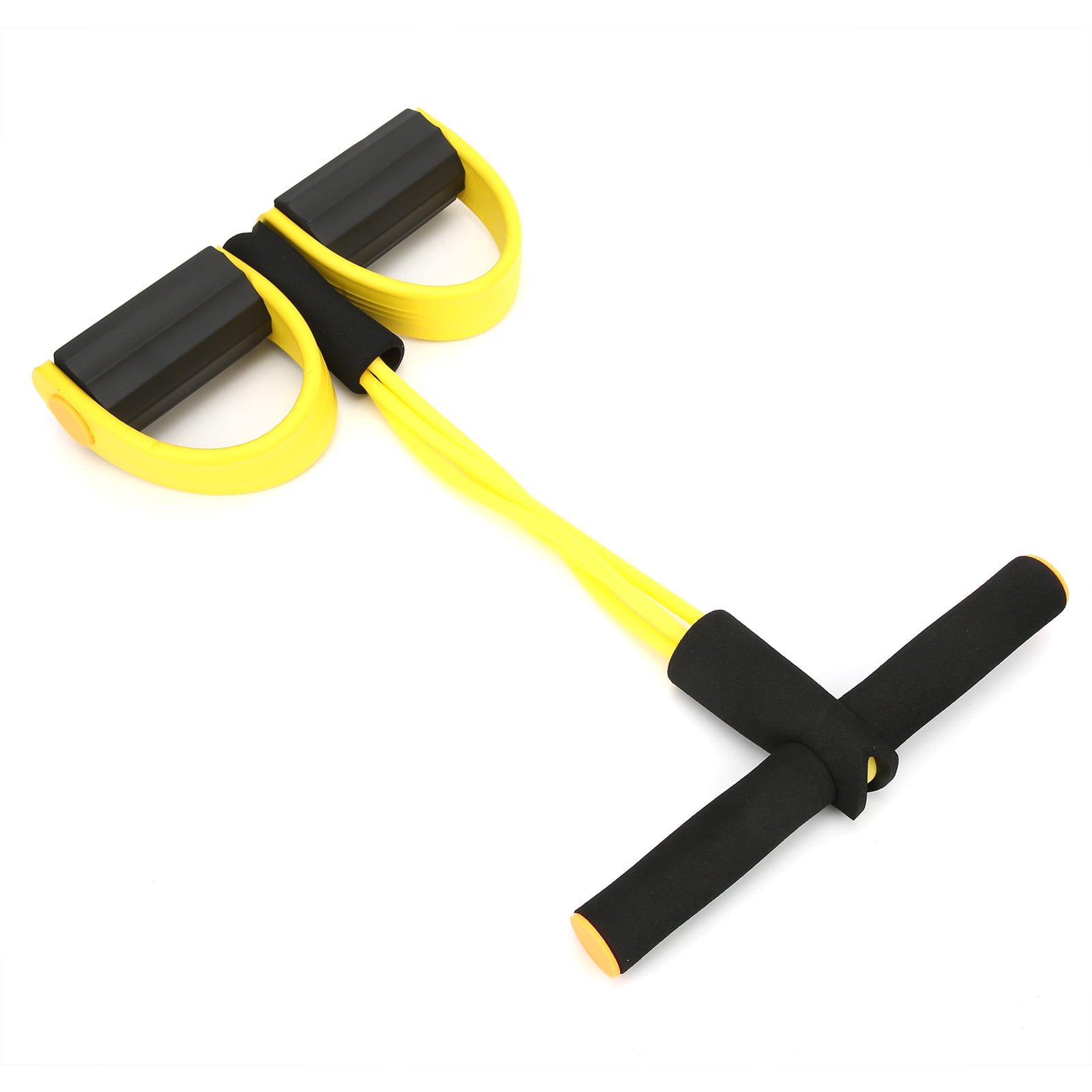 2 Tubes Resistance Band, Effective Multifunction Fitness Tool Sit-up Resistance Band With Foot Pedal TPE Lightweight  For Home Pilates For Yoga Exercise