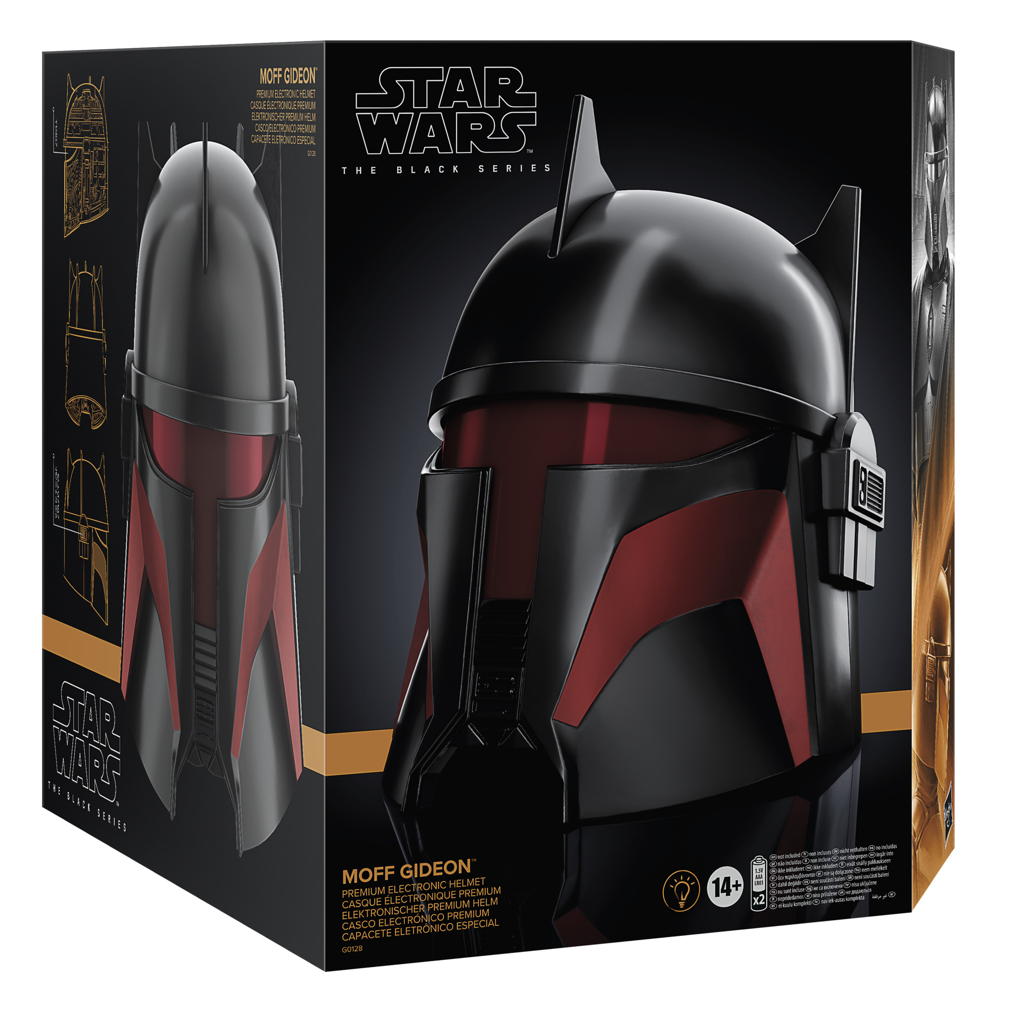 Star Wars The Black Series Casque électronique premium Moff Gideon, cosplay