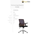 thumbnail image 2 of TygerClaw Mid Back Mesh Office Chair, 2 of 3