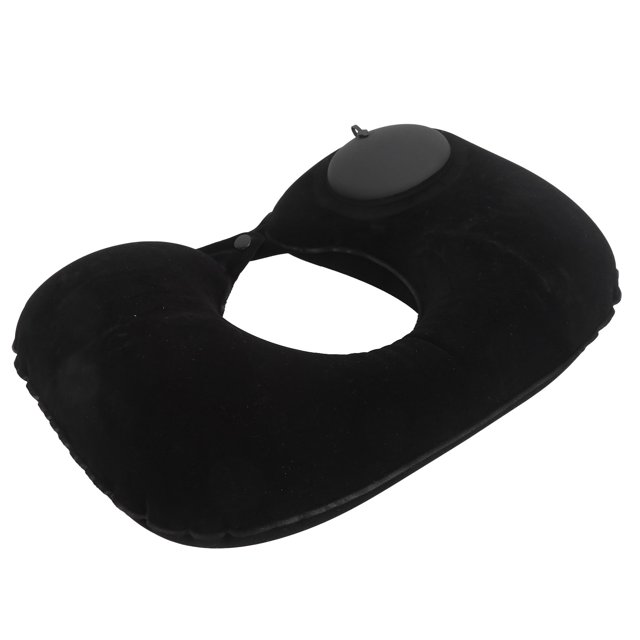 Coussin d'Appui-tête Gonflable en Forme de U pour Voiture Bureau Avion