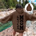thumbnail image 2 of WEAIXIMIUNG Cropped Sweatshirt Jacket Ladies Senior Mom 2025 Shirt 2025 Graduating Class Sweatshirt T Shirt Alphabet Print Long Sleeved Hoodieladies Senior Mom 2025 Shirt 2025 Graduating Class, 2 of 5