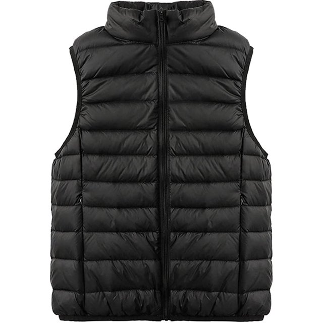 LinYooLi Women's Ultra Light Short Down Vest Quilted Puffer Down Vest for Fall Winter