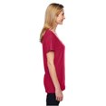 thumbnail image 2 of Hanes T-Shirt à Col en V X-Temp pour Femmes, P, Rouge Foncé, 2 of 3