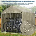 thumbnail image 4 of Edtara Bike Storage Shed, Waterproof Protection, Blocks 98% UV Rays, Fits up to 6 Bicycles, Heavy Duty Awning-Style Garage with Extra Replacement Covers for Outdoor Use, 4 of 8