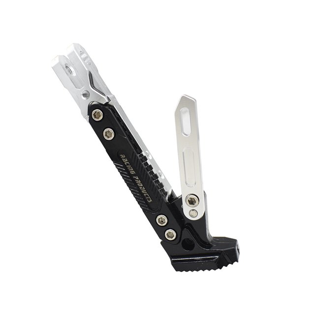 Yeacher Moto Support de Trépied Réglable Universel Aluminium Modifié Pied Support Latéral pour Scooter