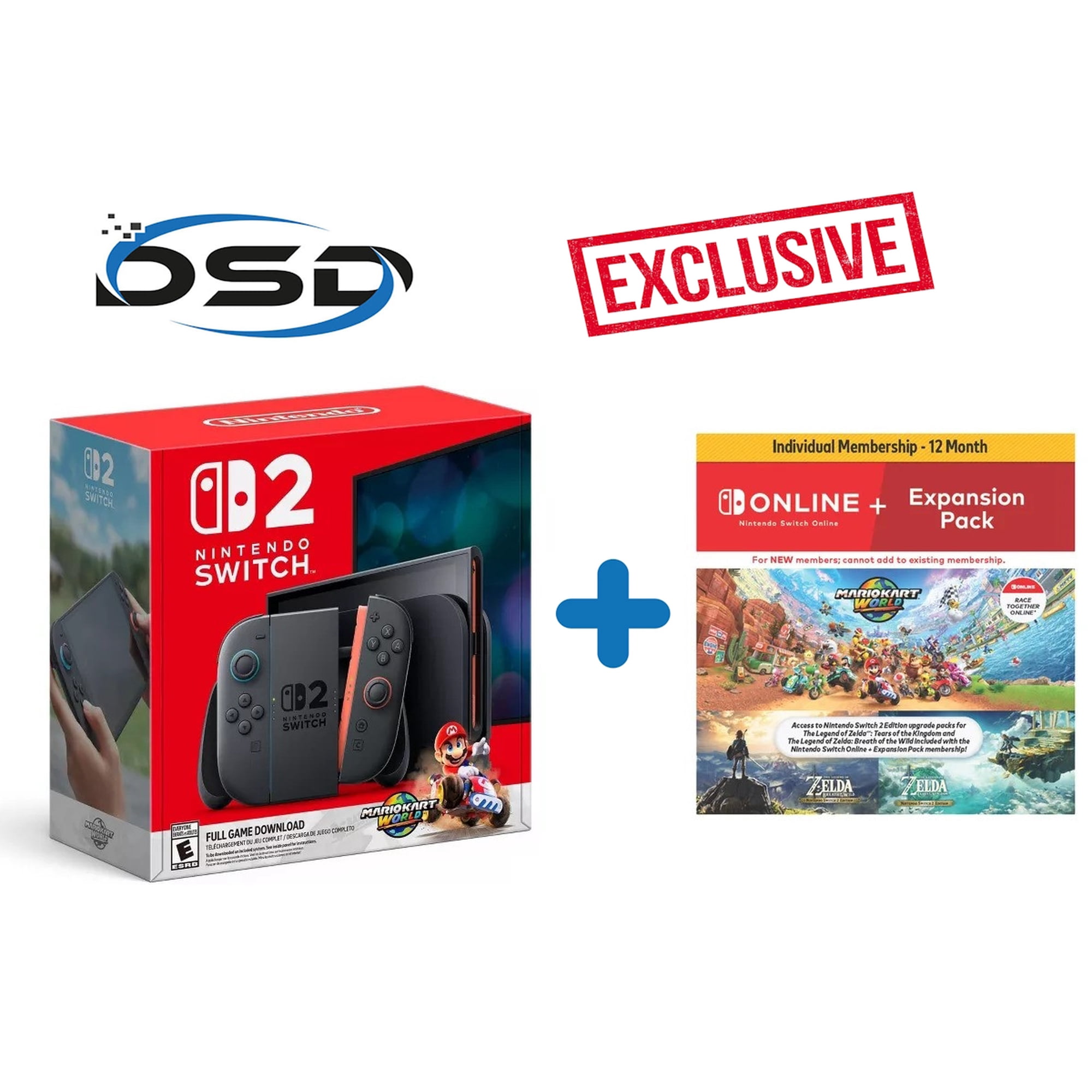2025 Newest Nintendo Switch™ 2 System + Mario Kart™ World + 12