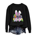 thumbnail image 5 of EGNMCR Easter T-Shirt Imprimé T-Shirts Graphiques pour Femmes T-Shirts pour Femmes T-Shirt à Col Rond pour Femmes Haut à Manches Longues Imprimé Easter Chandails T-Shirt pour Femmes, 5 of 5
