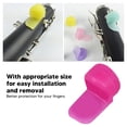 thumbnail image 3 of Soft Silicone Thumb Rest Cushion Comfortable Finger  Anti Slip Design Durable Material For Clarinet Oboe Purple, 3 of 8