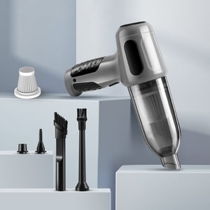 YYV Nettoyant à vide sans fil pour voiture Suction puissante sans fil rechargeable sans fil léger longue durée de vie de la batterie 120W Nettoyeur d'intérieur automatique pour la maison et le véhicule