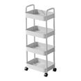 thumbnail image 1 of Penkiiy 4-Tier Rolling Storage Cart With Wheels- Plastic Multi-Room Organizer For Kitchen- Living Room-Office -Bathroom, 1 of 7