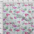 thumbnail image 3 of oneOone Rayon Fuschia Pink Fabric Check & Toucan Fabric For Sewing Printed Craft Fabric By The Yard 56 Inch Wide, 3 of 4