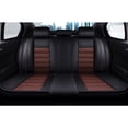 thumbnail image 4 of Maidao Car Seat Covers Leather Set for BMW for X1 2017-Present 5 Seats Compatible Airbag Waterproof Front Rear Cushion Protector with Pillow Black and Coffee, 4 of 7